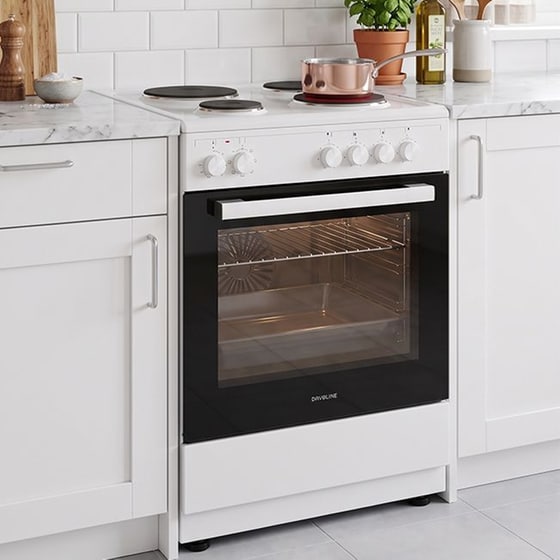 DAVOLINE ESFC 800 WH80 Lt Λευκό Ηλεκτρική Κουζίνα Εμαγιέ image 2