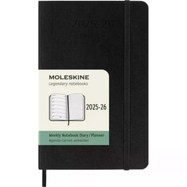 Ημερολόγιο Εβδομαδιαίο Moleskine 2025-2026 18Μ Pocket Black Soft