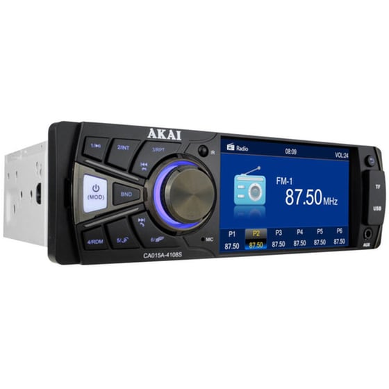 Akai CA015A-4108S Ηχοσύστημα Αυτοκινήτου Universal 1DIN 4" - Μαύρο image 1