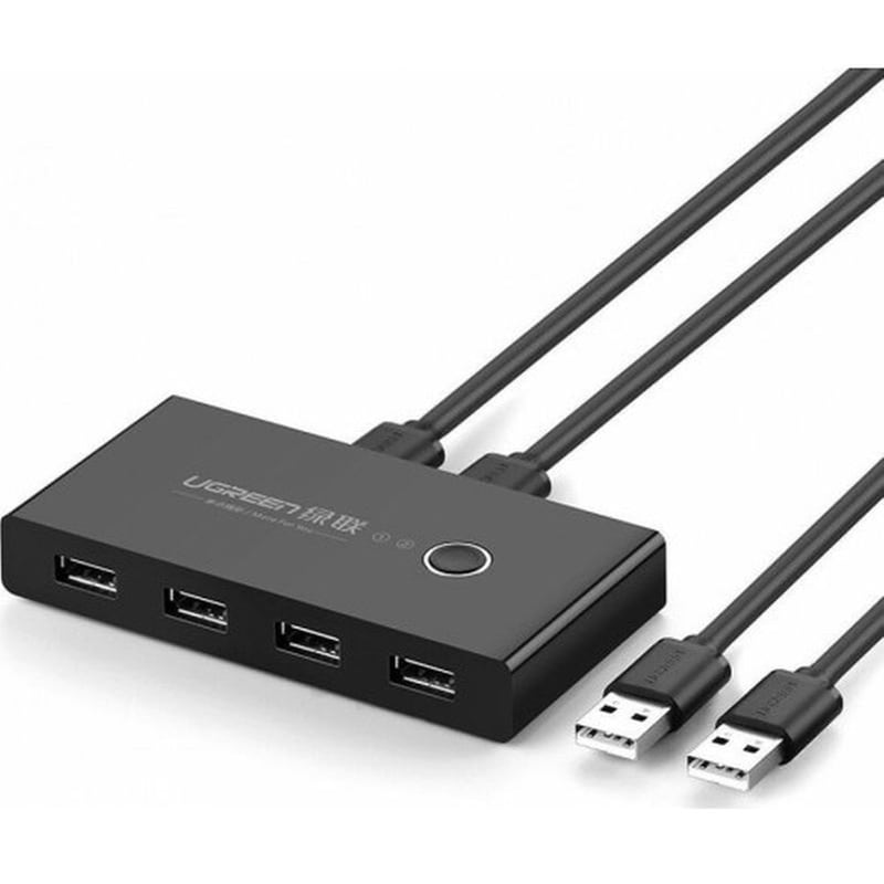 Ugreen Sharing Box Usb 2.0 Hub 4 Θυρών Με Σύνδεση Usb-a (30767)
