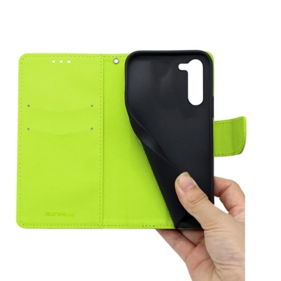 Θήκη Samsung Galaxy S23 Plus - Sonique Trend Book - Σκούρο Μπλε / Λαχανί image 1