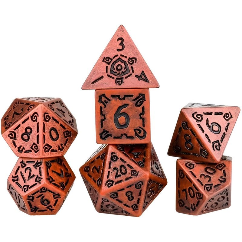 Σετ Ζάρια – Sirius Dice Set – Illusory Metal (Χάλκινο) Αξεσουάρ (SIRIUS DICE)