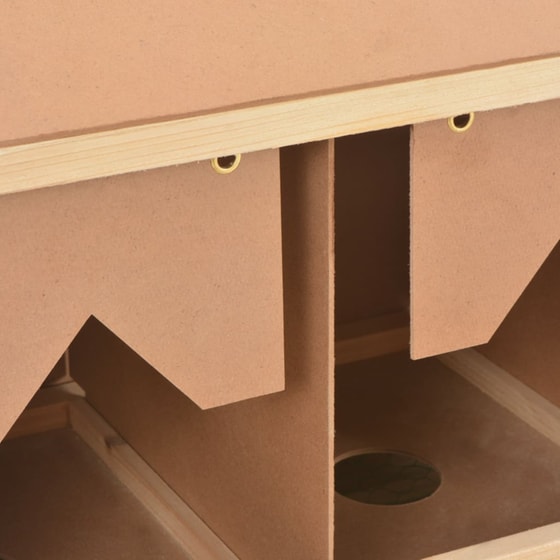 Vidaxl Φωλιά Για Κότες Με 3 Θέσεις 72x33x38 Εκ. Από Μασίφ Ξύλο Πεύκου image 7