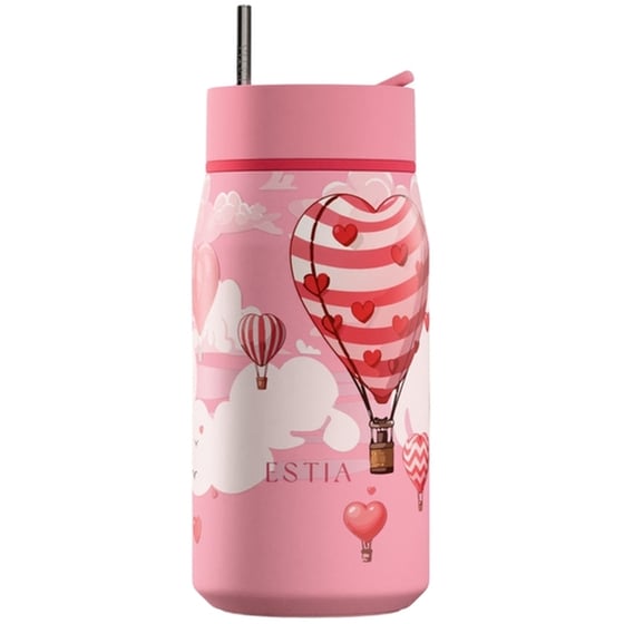 Μπουκάλι Θερμός Estia Lens Save The Aegean Love Ascend με Καλαμάκι 360 ml image 0