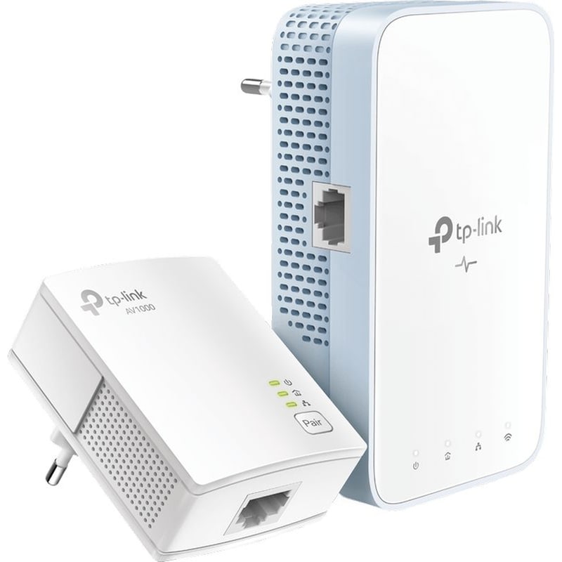 TP-LINK TP-Link TL-PA717 KIT V4 Starter Powerline Adapter Διπλό Kit Ασύρματη Σύνδεση έως 1000Mbps με 1 Θύρες Ethernet