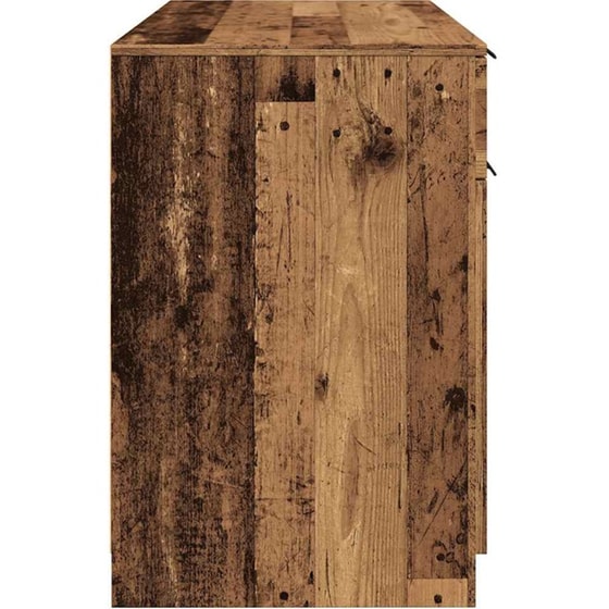 Γραφείο VidaXL από Επεξεργασμένο Ξύλο 100x50x75 cm - Παλιό Ξύλο image 5