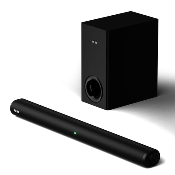 Akai ASB-8WSW Soundbar 150W 2.1 - Μαύρο image 0