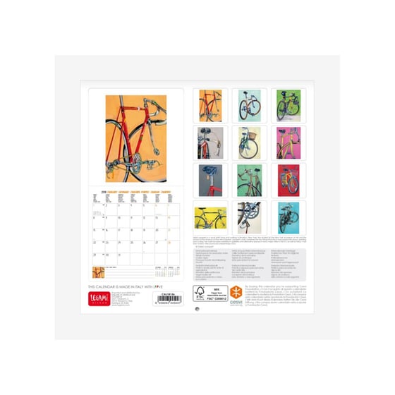 Ημερολόγιο Legami 2018 Μηνιαίο Bike Art Medium image 2