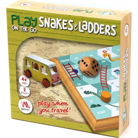Επιτραπέζιο Παιχνίδι Play On The Go Snakes & Ladders image 0
