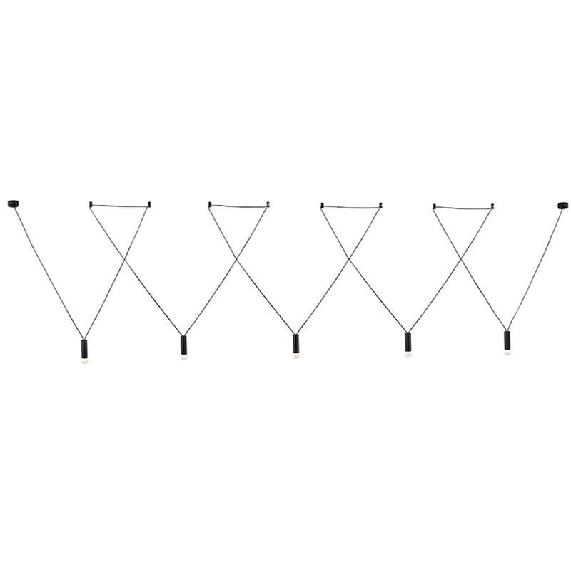 Φωτιστικό Οροφής Πολύφωτο Aca Teres Yl22p5bk Μεταλλικό - Μαύρο