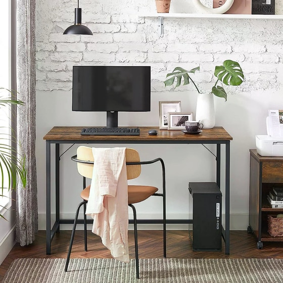 Γραφείο Μελέτης Vasagle Από Μοριοσανίδα 120x60x75 cm - Καφέ image 0