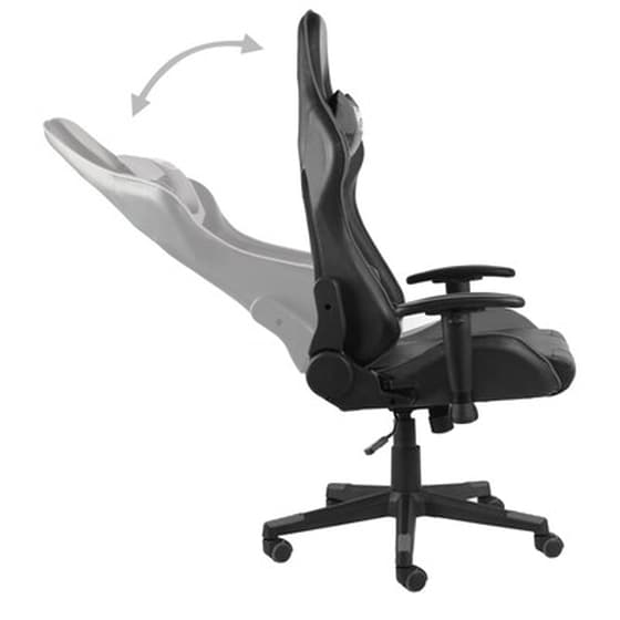 Gaming Καρέκλα Γραφείου VIDAXL 20494 από PVC - Γκρι image 5