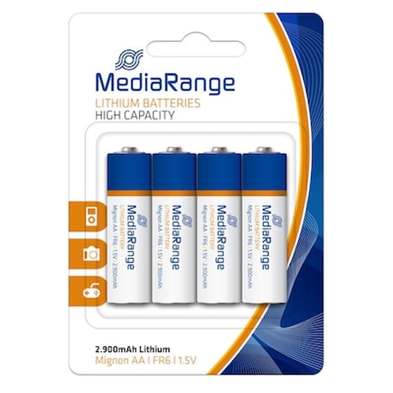 Μπαταρία Λιθίου Mediarange Aa 1.5v (fr6) (4 Pack) (mrbat154) image 0