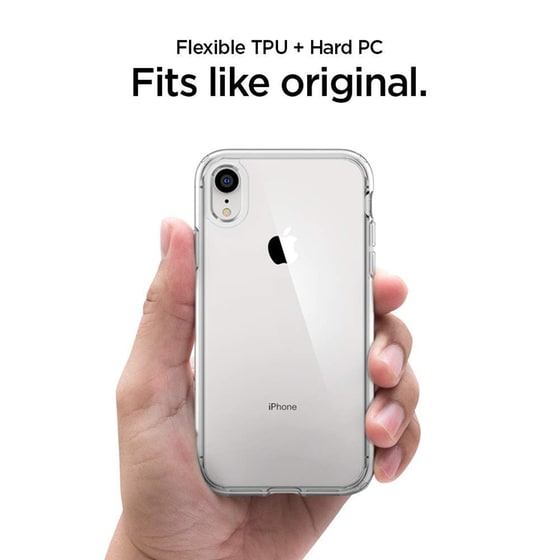 Θήκη Apple iPhone XS Max - Spigen Ultra Hybrid - Crystal Clear image 2