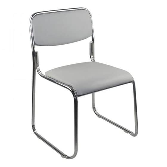 Καρέκλα Επισκέπτη 24Mall C532214 Seda Soft PU - Γκρι image 0