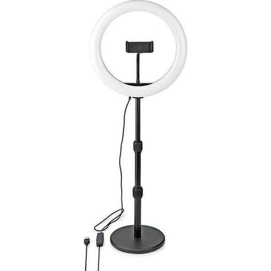 Nedis Ring Light 26 cm Με Επιτραπέζια Βάση Στήριξης Και Βάση Για Κινητό image 0