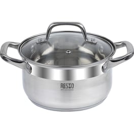 Κατσαρολάκι Ρηχό RESTO 92002 Casserole από Ανοξείδωτο Ατσάλι 18 cm 2.6 L Inox
