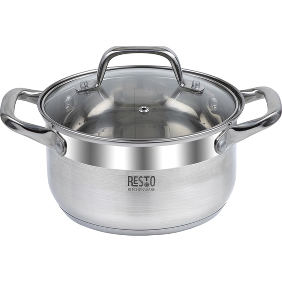Κατσαρολάκι Ρηχό RESTO 92002 Casserole από Ανοξείδωτο Ατσάλι 18 cm 2.6 L Inox image 0