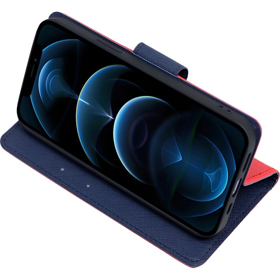 Θήκη Samsung Galaxy A34 - Sonique Trend Book - Κόκκινο/Σκούρο Μπλε image 2