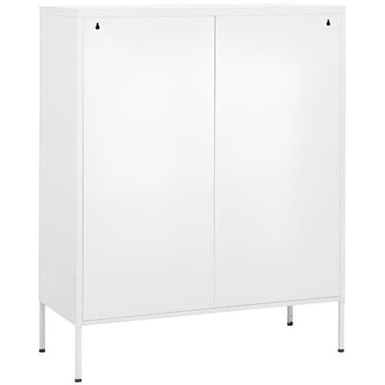 Ντουλάπι Γραφείου VidaXL από Ατσάλι 80x35x101.5 cm - Λευκό image 4