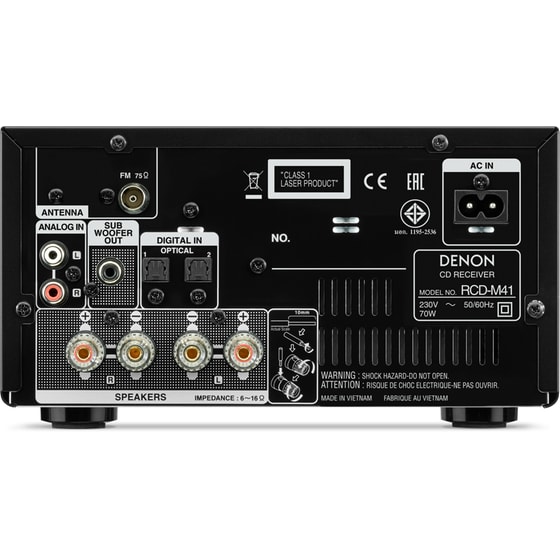 Denon D-M41DAB Hi-Fi CD Player - Μαύρο image 2