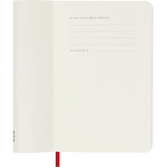 Ημερολόγιο Εβδομαδιαίο Moleskine 2025 12M Pocket Red Soft image 4