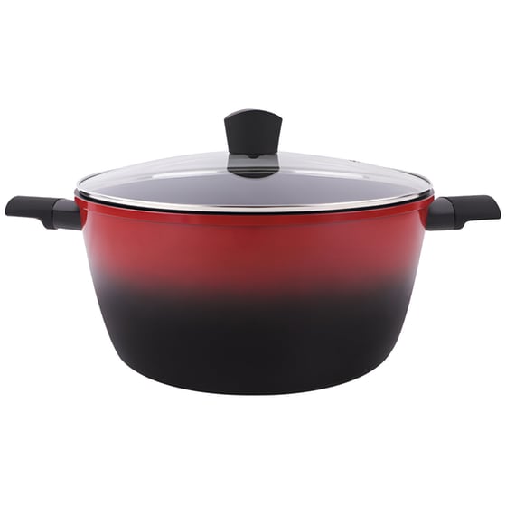 Αντικολλητική Κατσαρόλα IZZY Cayenne Red Ombre 224160 28 cm Κόκκινο image 0