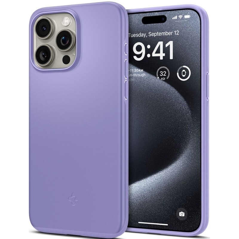 Θήκη Apple iPhone 15 Pro - Spigen Thin Fit - Iris Purple
