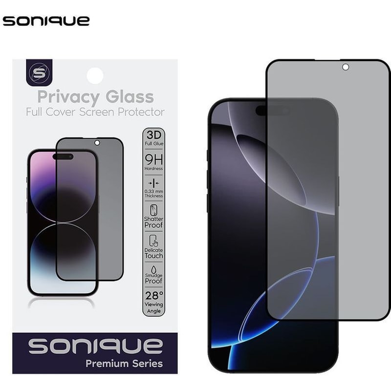Προστατευτικό οθόνης Apple iPhone 16 Pro - Sonique Privacy Glass Premium Series 9Η