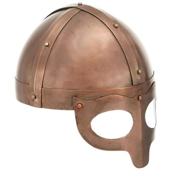 Vidaxl Κράνος Βίκινγκ Ρέπλικα Αντικέ Για Larp Χρώμα Χαλκού Ατσάλινο image 0