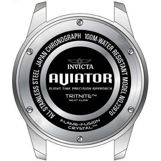 Ρολόι Ανδρικό Invicta Aviator 22970 Μπρασελέ image 3