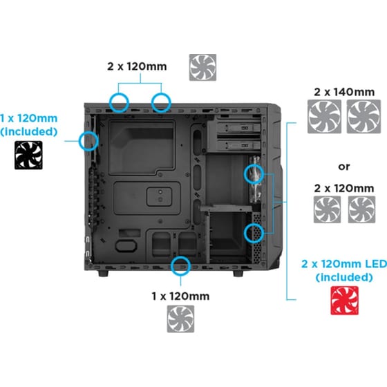 Corsair Carbide Spec-03 - Κουτί υπολογιστή image 2