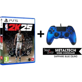 Ενσύρματο Χειριστήριο PS5 Steelpaly Μπλε & NBA 2K25
