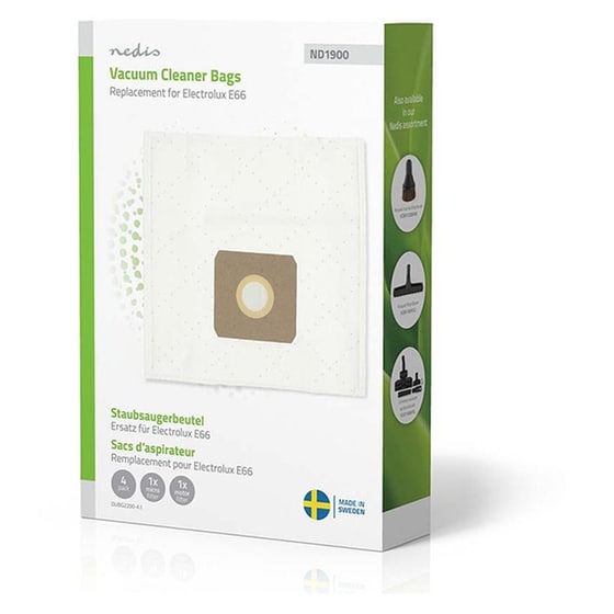 NEDIS 233-2848 2 Φίλτρα & Σακούλες Ηλεκτρικής Σκούπας 4 τμχ image 1