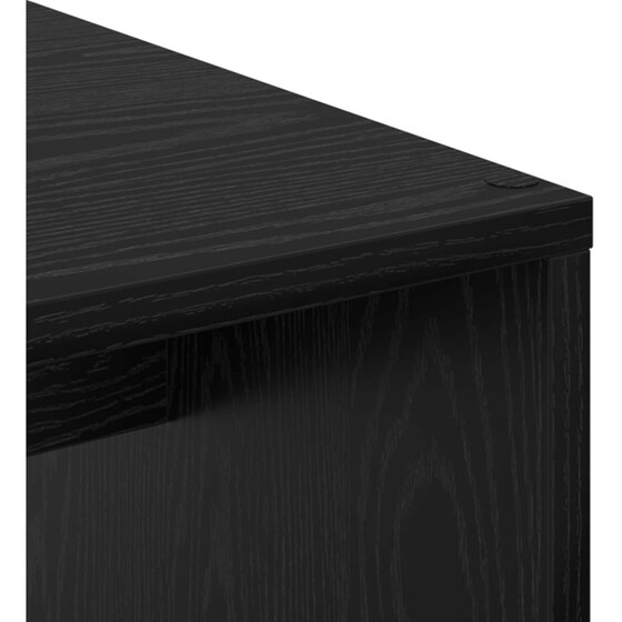 Γραφείο VidaXL 133,5x50x124 cm - Μαύρη Οξιά (2 τεμ.) image 9