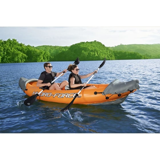 Καγιάκ Φουσκωτό Διθέσιο Bestway Hydro-Force Rapid Χ2 321cm - Πορτοκαλί/ Γκρι image 2