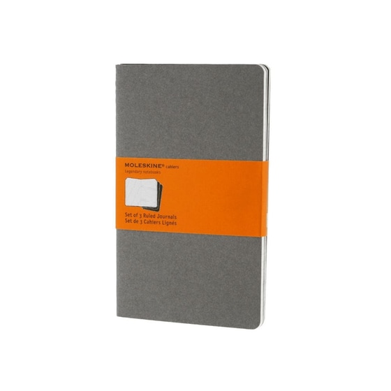 Σημειωματάριο Moleskine Journal Cahier Ruled Γκρι - Large (3 Τεμάχια) image 0