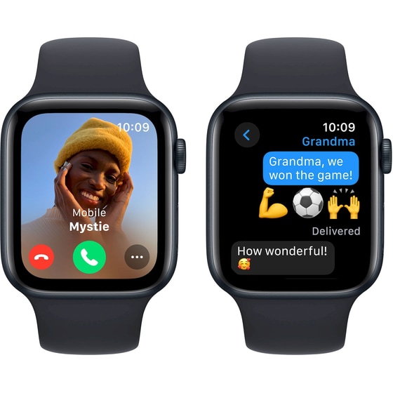 Apple Watch SE Midnight Aluminium GPS 44mm - Midnight Sports Band Medium/Large image 3