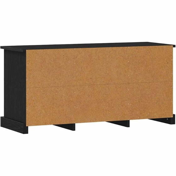 Έπιπλο Τηλεόρασης VidaXL 99,5 x 35,5 x 48 cm - Μαύρη Οξιά image 7