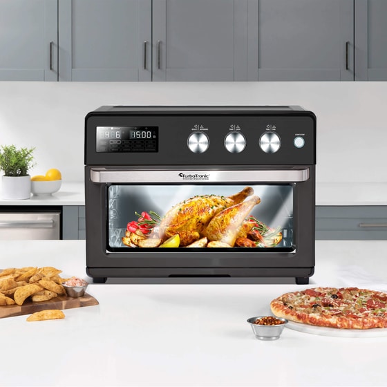 TURBOTRONIC TT-AF32DRD airchef Pro 32 Lt Μαύρο Ηλεκτρικό Φουρνάκι image 5