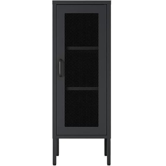 Ντουλάπα Μεταλλική Nextdeco με Πλέγμα 102x40x40cm - Μαύρο image 0