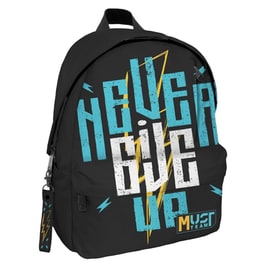 Τσάντα Πλάτης Must Inspiration Never Give Up Colored Inside