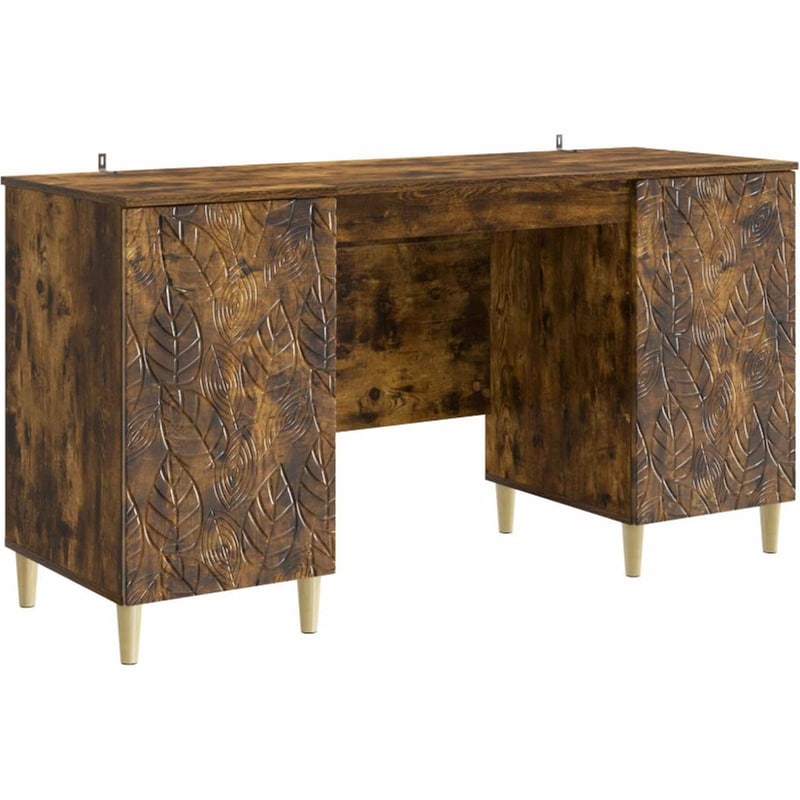 Γραφείο VidaXL 142,5x50x75 cm - Καπνιστή Δρυς