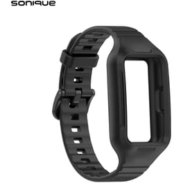Λουράκι Sonique Dot Band για Huawei Band 6/Band 7 - Μαύρο