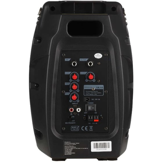 Party Speaker Akai SS022A-X6 30W Karaoke με Ασύρματo Μικρόφωνo - Μαύρο image 15