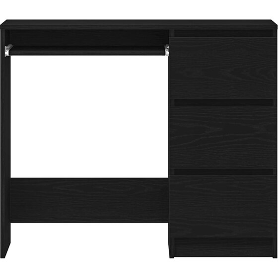 Γραφείο VidaXL από Επεξεργασμένο Ξύλο 90x45x76 cm - Μαύρη Δρυς image 4