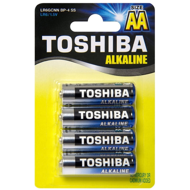 Toshiba Αλκαλικές Μπαταρίες ΑΑ 1.5V 4τμχ