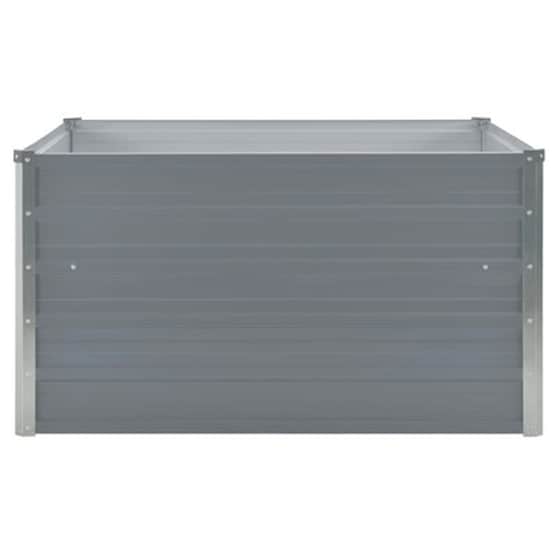 Vidaxl Ζαρντινιέρα Ψηλή Γκρι 100 X 100 X 45 Εκ. Γαλβανισμένος Χάλυβας image 4