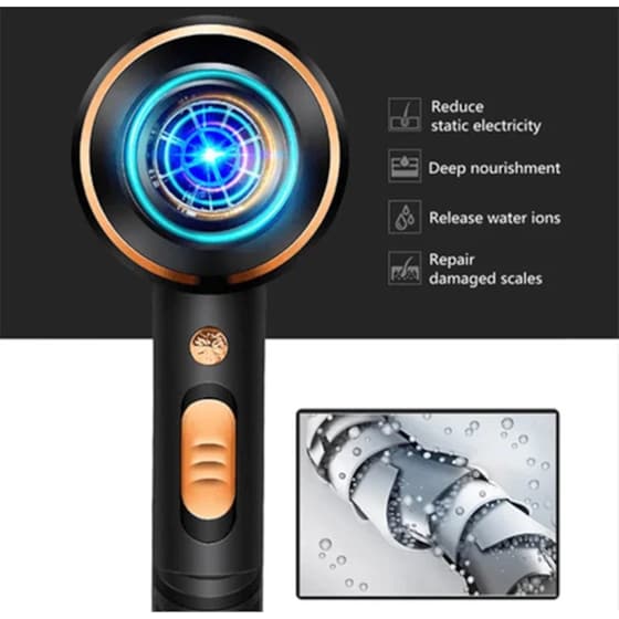 Σεσουάρ Μαλλιών KEMEI KM-8896 4000 W Μαύρο image 6
