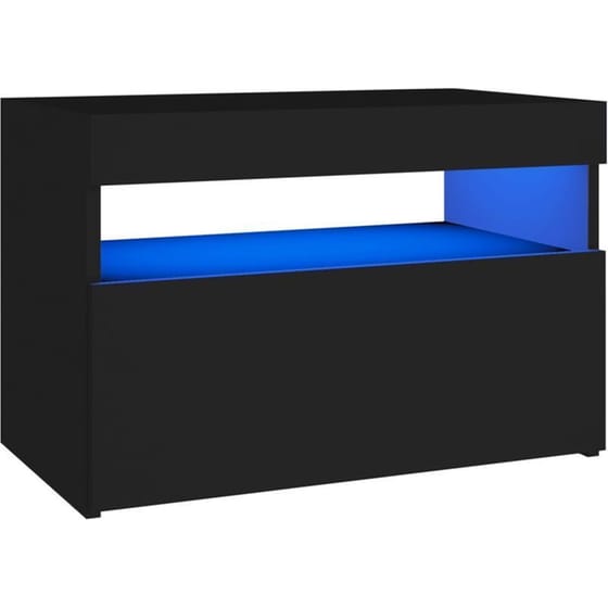 Έπιπλα Τηλεόρασης VidaXL Μοριοσανίδα 2 Τμχ 60x35x40cm - Μαύρο image 8